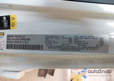 2021 Jeep Wrangler Unlimited Sport Altitude 4X4 from USA, damaged, VIN 1C4HJXDG1MW521893